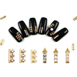 Faux Pearl Rhinestone Nail Art Decoration