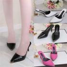 Pointed Slide Pumps