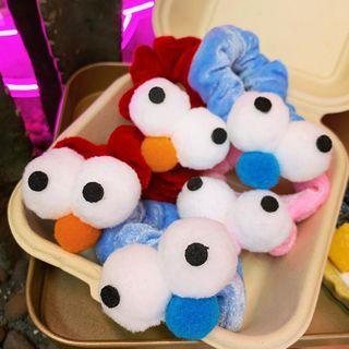 Cartoon Eyes Chenille Hair Tie