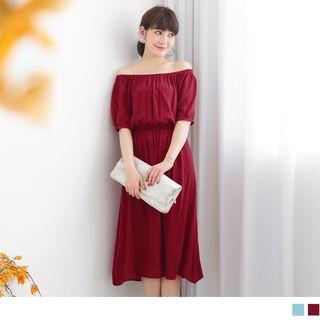 Short Sleeve Smocked Dress