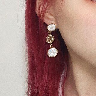 Alloy Sequin Dangle Earring 1 Pair - Aea0213 - As Shown In Figure - One Size