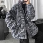 Paisley Fleece Two-way Cargo Jacket