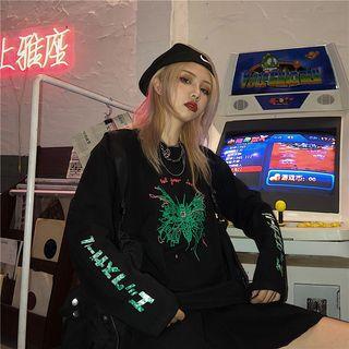 Long-sleeve Graphic-print T-shirt