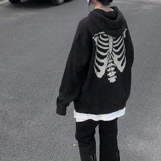 Ribs Print Hoodie