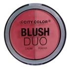 City Color  - Blush Cream & Powder Duo (3 Colors), 0.62oz