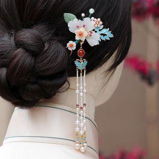 Flower Freshwater Pearl Alloy Hair Stick (various Designs)