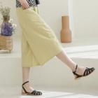 Pocket-detail Wide-leg Cropped Pants