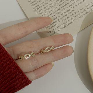Chained Rhinestone Cuff Earring