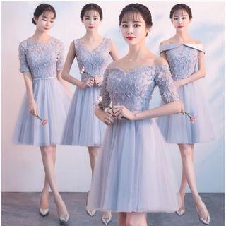 Mesh Short Bridesmaid Dress (various Design)