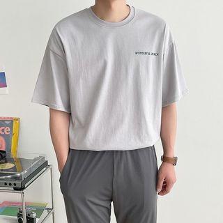 Wonderful Beach Print Back T-shirt