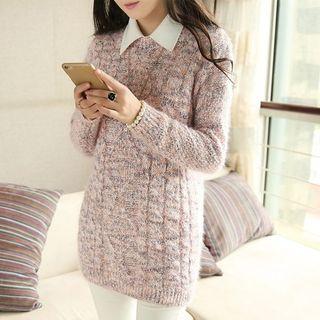 Melange Furry Sweater