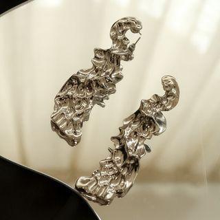 Sterling Silver Asymmetrical Drop Earring