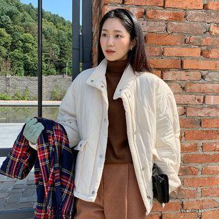 High-neck Quilted Jacket