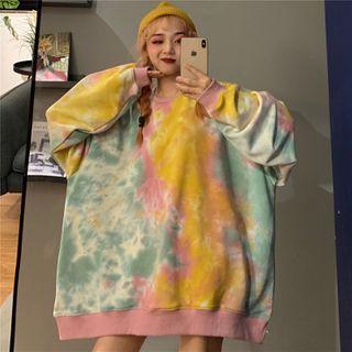 Dye Print Oversized Pullover / Camisole