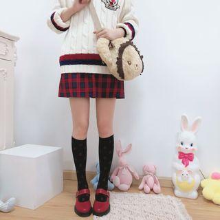 Cherry Print Cotton Stockings