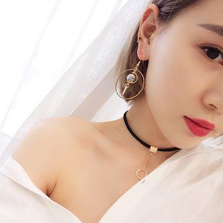 Marble Ball Non-matching Earrings
