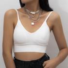 Set Of 4: Chain Necklace 1157 - Set Of 4 - Silver - One Size