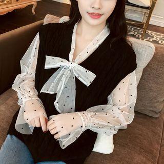 Dotted Sheer Shirt