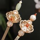 Faux Pearl Alloy Hair Stick