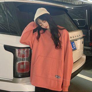 Applique Plain Sweatshirt