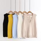 Cut-out Lace Up Sweater Vest