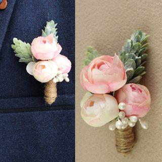 Flower Headpiece / Corsage / Boutonniere / Set: Headpiece + Corsage