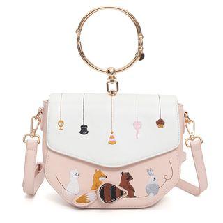 Animal Embroidered Cross Body Bag