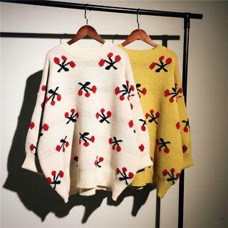 Cherry Patterned Sweater