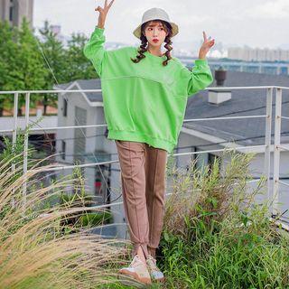 Seam-trim Slit-hem Jogger Pants