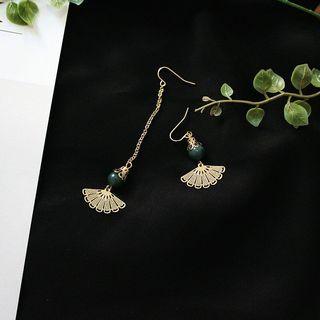 Non-matching Fan Drop Earring