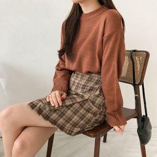Drop-shoulder Knit Top In 9 Colors