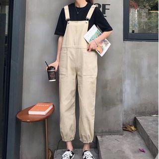 Drawstring-hem Jumper Pants