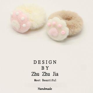 Fluffy Paw Hair Tie