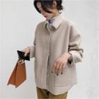 Wool Blend Loose-fit Jacket