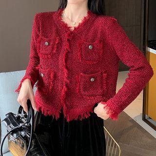 Fray Hem Jacket