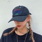 Lettering Embroidered Baseball Cap As Shown In Figure - One Size