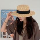 Knotted Raffia Panama Hat One Size