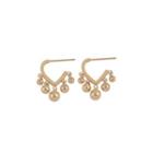 Heart Stainless Steel Fringed Earring 1 Pair - Earring - Gold - One Size