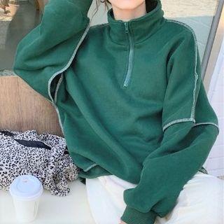 Oversized Half-zip Sweatshirt