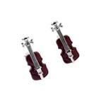 Fashion Romantic High-end Cello Cufflinks Silver - One Size