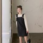 Long-sleeve T-shirt / Mini Pinafore Dress