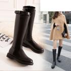 Back Zip Knee-high Boots