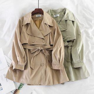 Long-sleeve Jacket With Sash