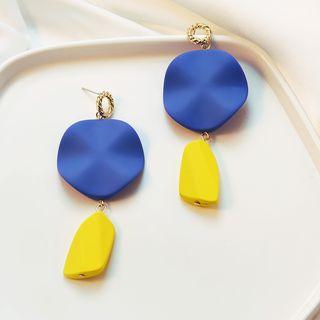 925 Sterling Silver Asymmetric Dangle Earring