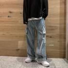 Denim Cargo Jeans