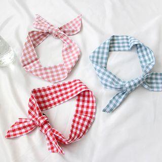Plaid Neck Scarf