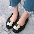 Furry Ball Flats