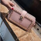 Chain Faux Leather Crossbody Bag