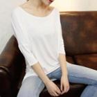 Dolman-sleeve Dip-back Top
