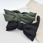 Inset Wire Textured Bow Hair Band